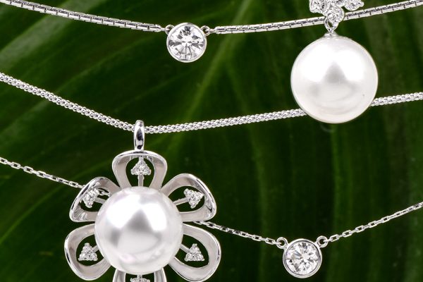 combine pearls and diamonds