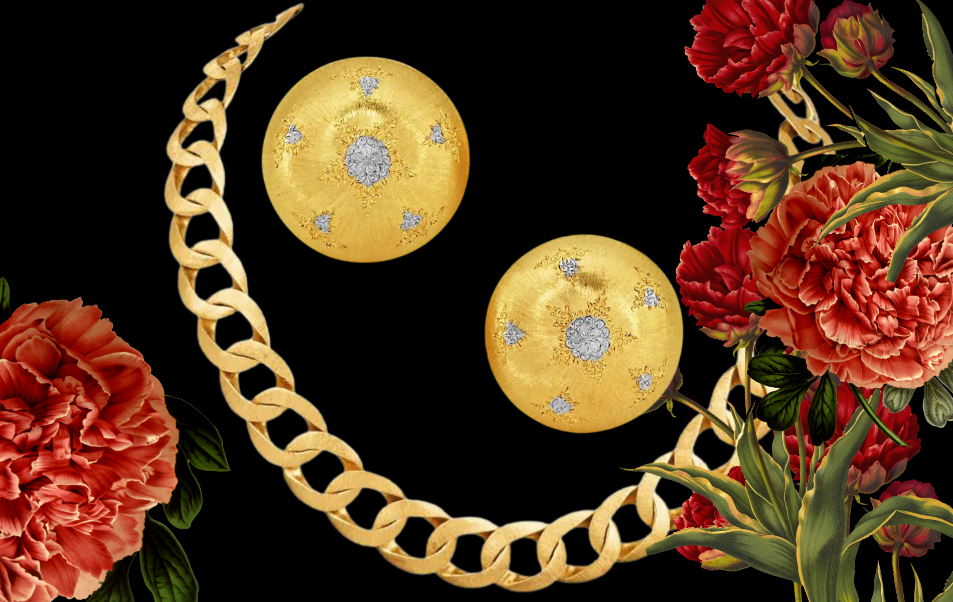 Gold estate and vintage jewelry pieces showcasing craftsmanship and timeless elegance