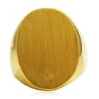 Tiffany Vintage Retro Signet 18K Yellow Gold Wide Men's signet Ring 