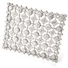 Vintage Diamond Window of Snowflakes Platinum Brooch