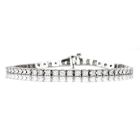 Natural 3.00ct Round Diamond 14K Gold Tennis Bracelet-Dover Jewelry