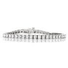 Classic Sparkle 5.10ct Round Cut Diamond White Gold Tennis Bracelet 