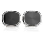 Patek Philippe Vintage Ellipse Gray 18k White Gold Cufflinks 