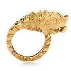 Antique Greek Zolotas 22K Bypass RIng