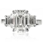 GIA 5.47cts Diamond I-VVS2 Engagement Diamond Three stone Ring