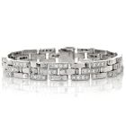 Cartier Maillon Panthère Diamond 18K White Gold Link Bracelet