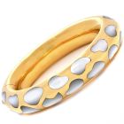 Tiffany & Co. Angela Cummings Mother of Pearl 18K Yellow Gold Vintage Allure Bangle Bracelet