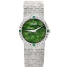 Piaget Vintage Green jade Dial Diamond Gold Ladies Watch