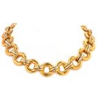 Cartier Trinity 18k Gold Circular Link Choker Necklace l Dover Jewelry Store Miami