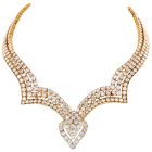 M. Gerard 61.44cts Diamond Yellow Gold Choker Necklace