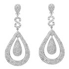 Estate 11.22 carats Diamond Gold Floral Large Drop Earrings