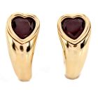 Piaget Red Garnet 18K Gold Heat Clip On Earrings