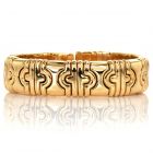 BVLGARI PARENTHESIS 18k Gold Cuff Bangle Bracelet