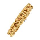  Garrard London Fleur De Lis 18K Gold Link Statement Bracelet |DoverJewelry|