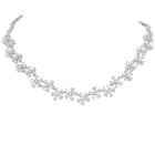 ZYDO 24.50cts Pear Diamond Floral Gold Tennis Necklace-Dover Jewelry