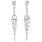 Vintage 10.48cttw Diamond Platinum Cascading Drop Earrings