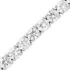 Vintage Classic 8.75 Carat Diamond Platinum Tennis Line Bracelet