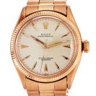 Rolex RARE Oyster Perpetual  6285 HoneycombDial Rose Gold  Watch