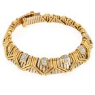 Estate 2.00cts Diamond 18K Gold Wide Tubogas Choker Necklace|Dover Jewelry|