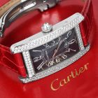 Cartier Tank Americaine Automatic White Gold Diamond Ladies  Watch 2490