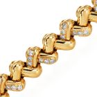 Estate 2.70Cts Diamond 18K Gold Braided Link Bracelet|Dover Jewelry|