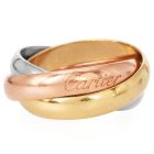 Cartier Classic Trinity 18K Three Gold Ring Size 48 