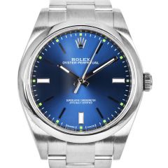 Rolex Oyster Perpetual 39mm 114300 Blue Stainless Steel Mens Watch|Dover Jewelry|