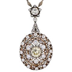 Vintage Buccellati Diamond 18K Gold Convertible Necklace and Pin|Dover Jewelry|