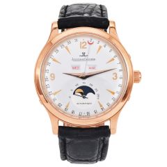 Jaeger LeCoultre Master Moonphase Automatic Rose Gold Mens Watch