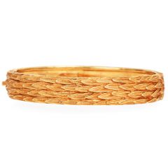 Buccellati Vintage18K Yellow Gold bangle Bracelet | Dover Jewelry|