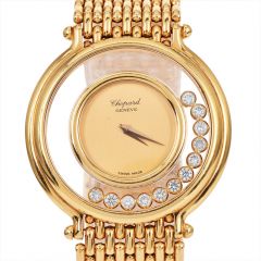 Chopard Happy Diamonds 18K Yellow Gold Women's Watch|Dover Jewelry|