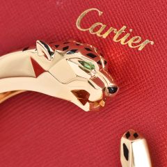 Panthère de Cartier 18K Gold Cuff Bracelet Size 17|Dover Jewelry|