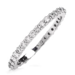 Diamond Eternity Platinum Band Ring Size 6