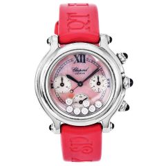 Chopard Happy Sport 32mm Steel Women Watch 27/8236-23|Dover Jewelry|