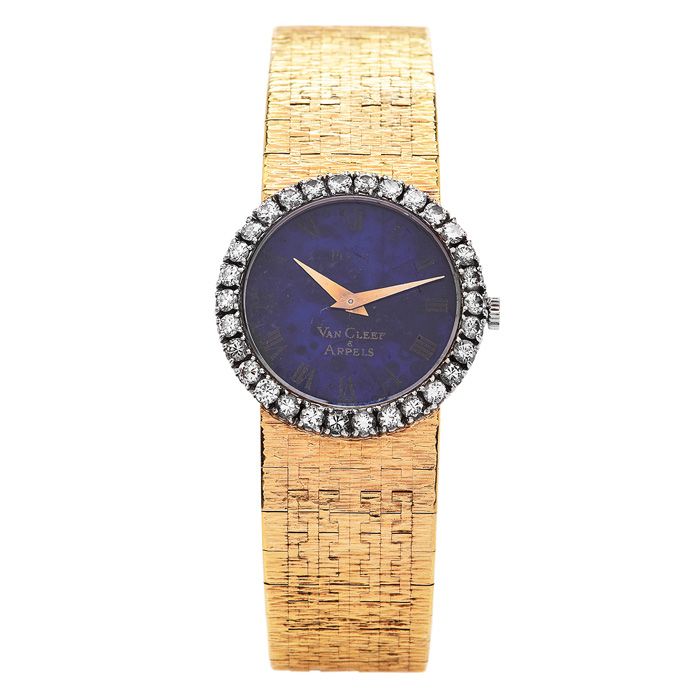 PIAGET Diamond Lazuli Dial Watch Dover Vintage Jewelry