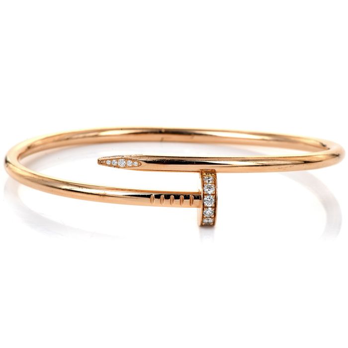 Cartier Juste Un Clou 18 Karat Rose Gold Nail Bracelet