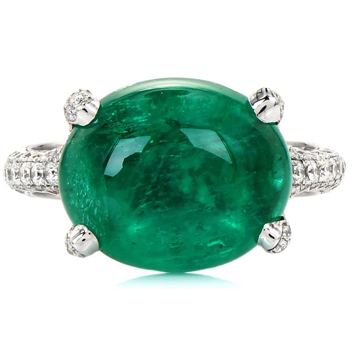 Emerald cocktail Rings|dover jewelry|Estate jewelry