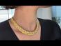 Buccellati Vintage 18K Yellow Gold Braided Rope Collar Chain Necklace (1081501-ex)