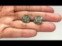 Antique Van Cleef & Arpels Diamond Emerald Platinum Round Tuxedo Cufflinks (1090903)