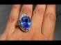 Ceylon No Heat 16.17 carats Blue  Sapphire Diamond Platinum Cocktail Ring  #ceylon #ceylonsapphire