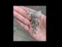 Vintage 21.90cts Platinum Mixed-cut Natural Diamond tassel Brooch Pin  (1098701)