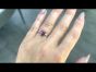 Classic GIA Ruby Diamond Platinum Engagement Ring (837401)