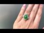 #gia  #green  #jade  #Diamond #Platinum Ballerina Cocktail #ring  (1060502)