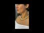 Impressive Vintage Retro Diamond 18K Yellow Gold Platinum Choker Necklace #diamondnecklace