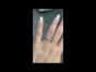 Cartier Diamond 18K White Gold Classic Trinity Rolling Ring Size 50