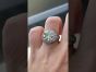 Antique Deco 7.96 carat Diamond Platinum Engagement Ring