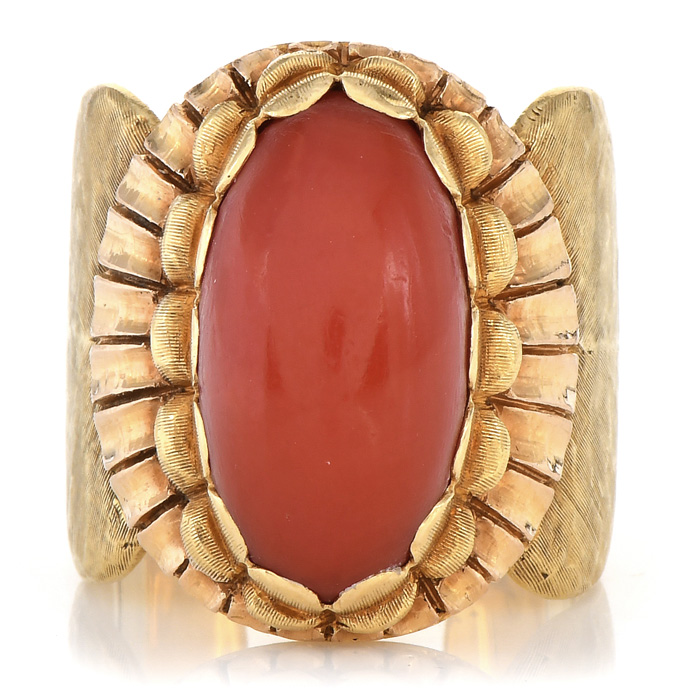 Buccellati Red Coral Ring, J.S. Fearnley